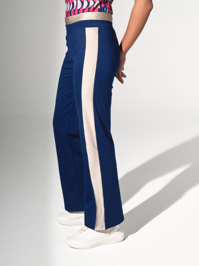 Women's Camilla Athleisure Track Pants With UV Protection Pants - inPhorm NYCInk/Silver Sand