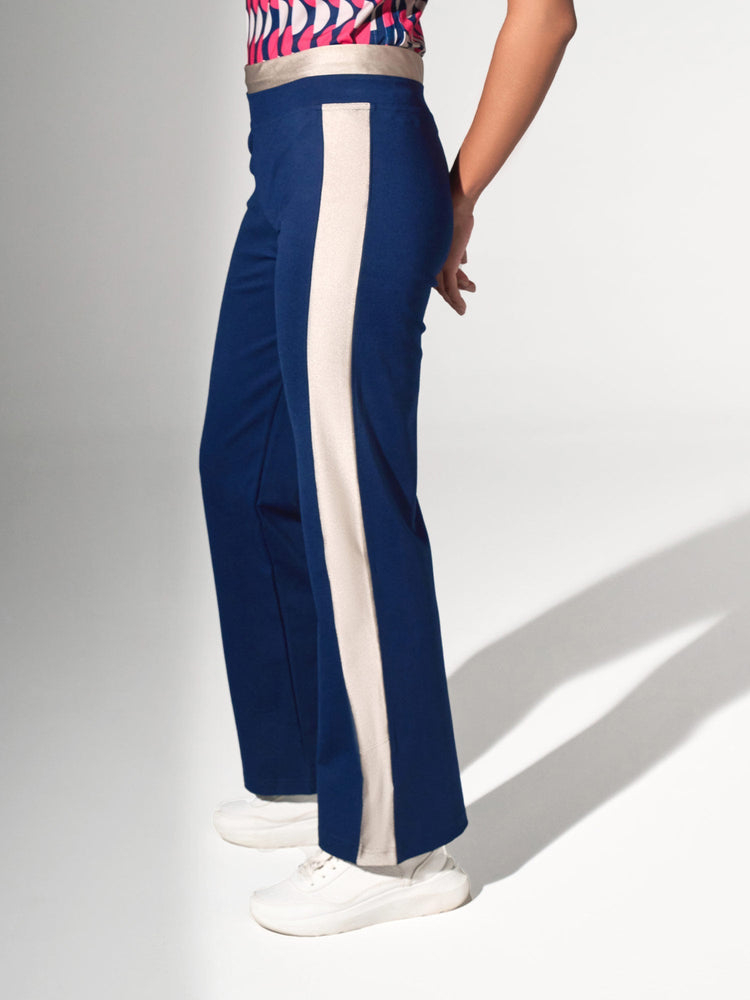 Women's Camilla Athleisure Track Pants With UV Protection Pants - inPhorm NYCInk/Silver Sand