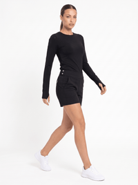 Women's Cleo Short - Stylish & Functional for Active Lifestyles - Black Shorts- inPhorm NYCBlack