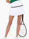 Premium Polyamide Tennis Skirt - Moisture-Wicking & UV Protection |White/Ink | inPhorm