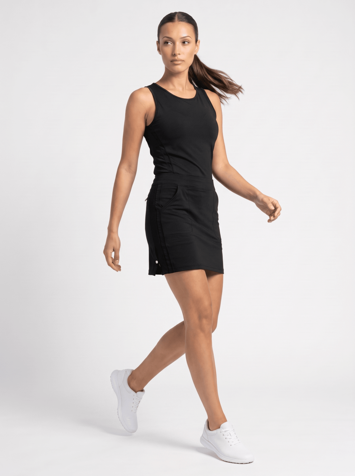 Women's Golf 15" Eloise Skirt - Black Skirts & Skorts- inPhorm NYCBlack