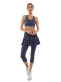Zoe Performance 7/8 Capri Skort Skirts & Skorts - inPhorm NYCSHADOW BLUE