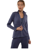 Zoe Performance Knit Jacket Jackets & Outerwear - inPhorm NYCSHADOW BLUE