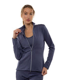 Zoe Performance Knit Jacket Jackets & Outerwear - inPhorm NYCSHADOW BLUE