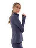 Zoe Performance Knit Jacket Jackets & Outerwear - inPhorm NYCSHADOW BLUE