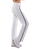 Zoe Performance Knit Pants Pants - inPhorm NYCWHITE/SHADOW BLUE