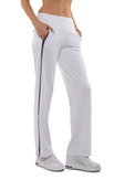 Zoe Performance Knit Pants Pants - inPhorm NYCWHITE/SHADOW BLUE