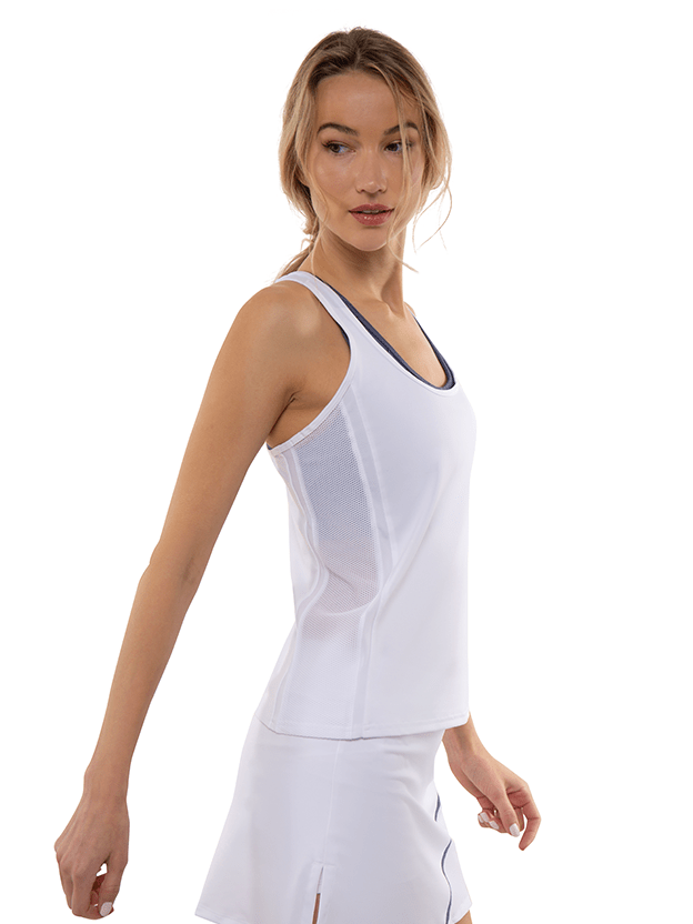 Zoe Performance Tank Tops - inPhorm NYCWhite
