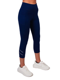 Zone Capri Legging - Ink/Silver Capris & Leggings - inPhorm NYCInk/Silver